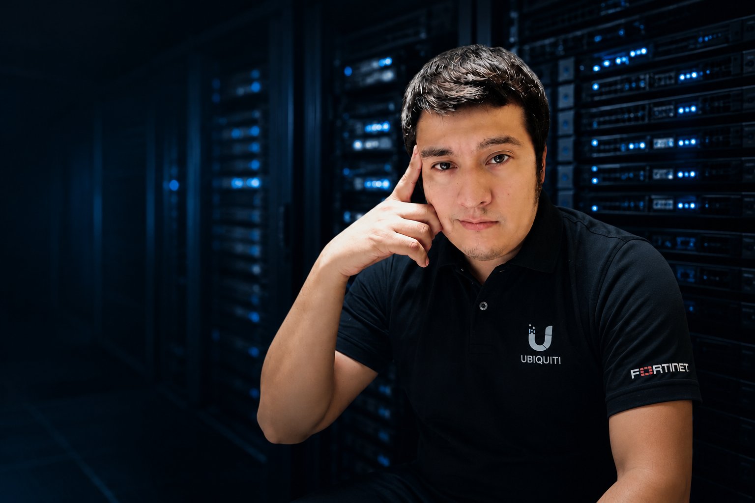 Juan Carlos Coca Vidal en un datacenter